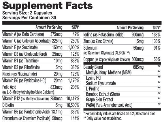 Beauty in a Bottle (60 Capsules)