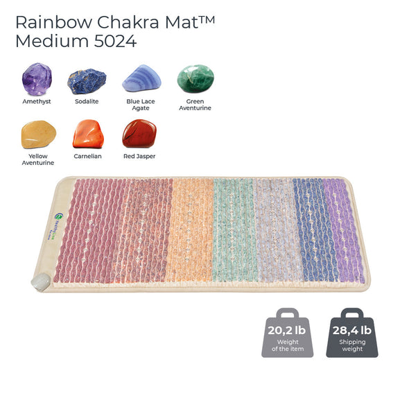 Rainbow Chakra Mat™ Medium 5024 Firm | Photon PEMF InfraMat Pro® Third Edition